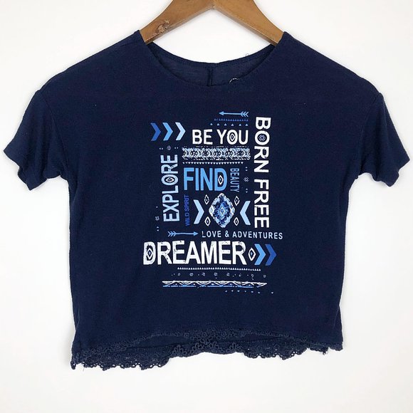 $5 CLEARANCE! Justice Dreamer Lace-Trim Short-Sleeve Tee - Picture 4 of 8